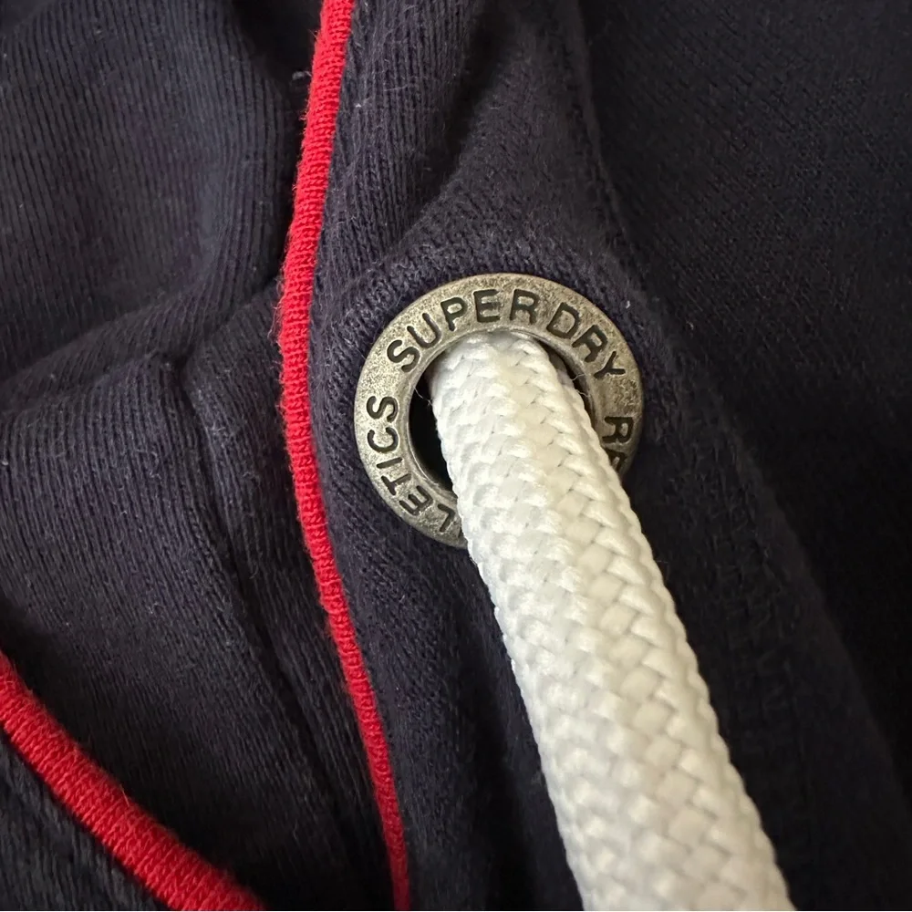 SuperDry Sports Wear Colorblock Hoodie Sweatshirt Pullover Medium - Picture 11 of 12